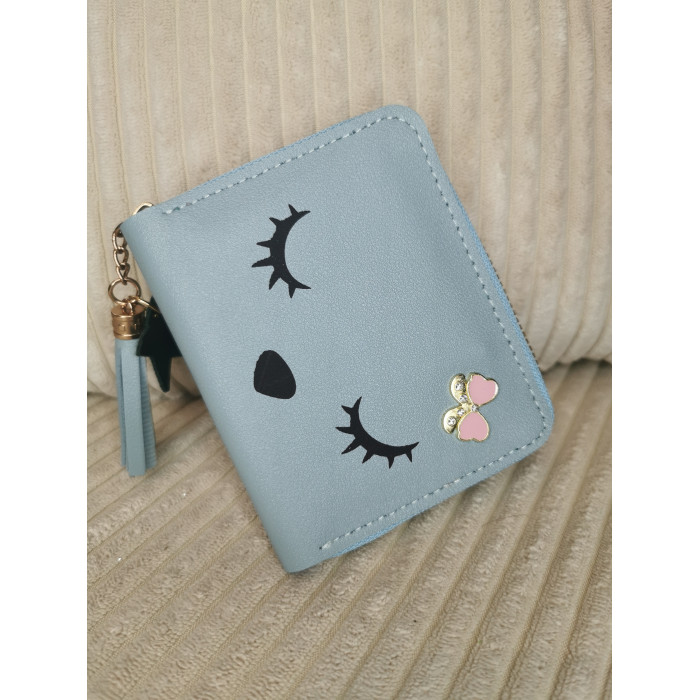 Portes feuilles Poupy en simili cuir avec des yeux