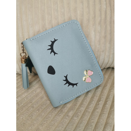 Portes feuilles Poupy en simili cuir avec des yeux