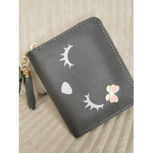 Portes feuilles Poupy en simili cuir avec des yeux