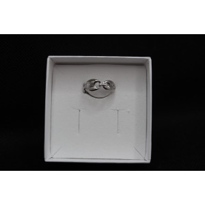 Bague Lilou grain de café en acier inoxydable réglable