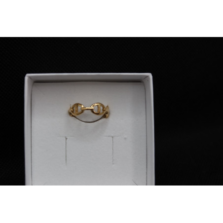 Bague Lilou grain de café en acier inoxydable réglable