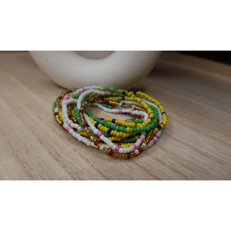 Bracelet Kristy perle de plusieurs couleurs