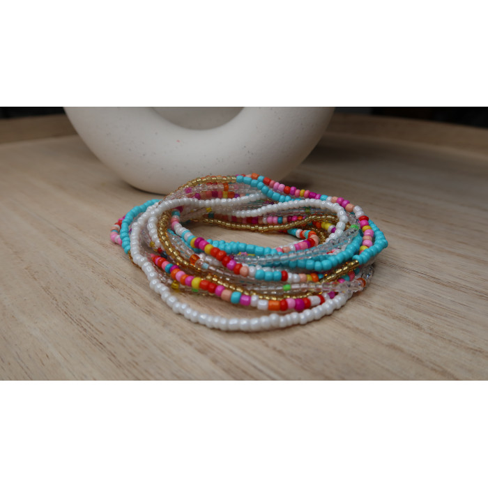 Bracelet Kristy perle de plusieurs couleurs