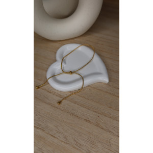 Chaine de Cheville Zayne en acier inoxydable doré