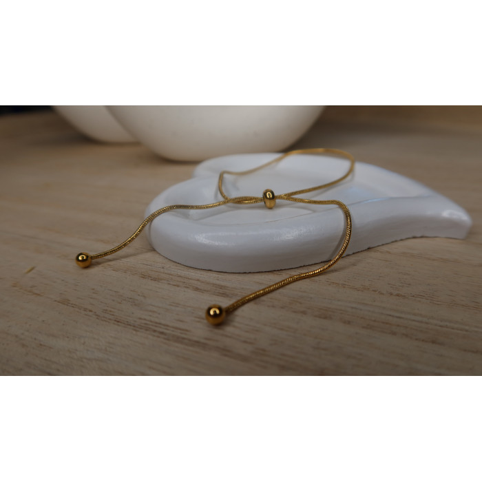 Chaine de Cheville Zayne en acier inoxydable doré