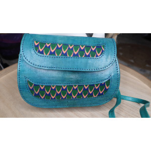 Sac à main Vicentia en cuir véritable fabrication artisanal sénégalaise.