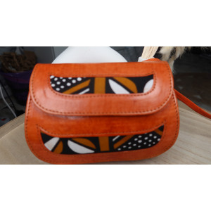 Sac à main Vicentia en cuir véritable fabrication artisanal sénégalaise.