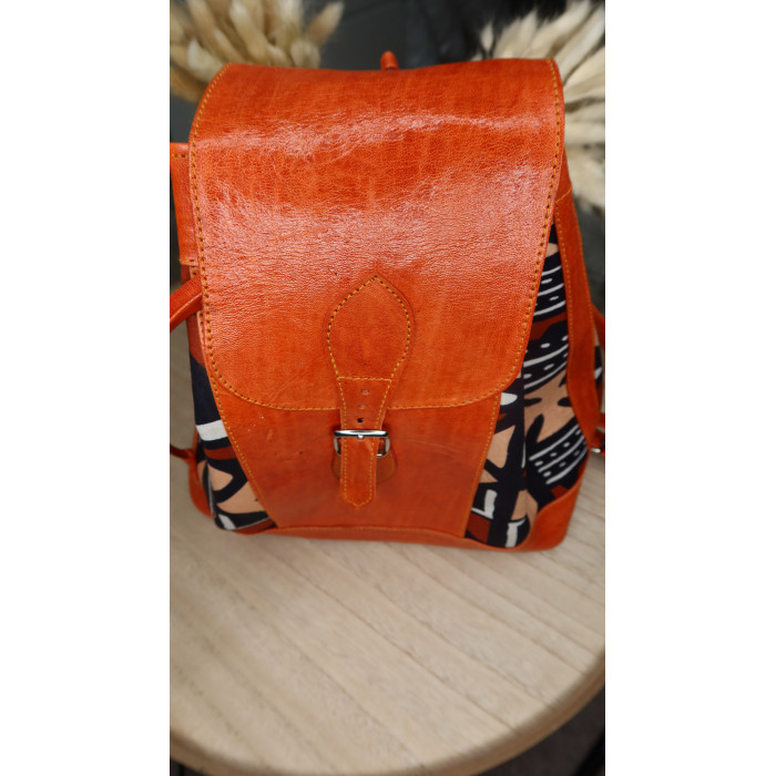 Sac à Dos Aminata en cuir véritable fabrication artisanale