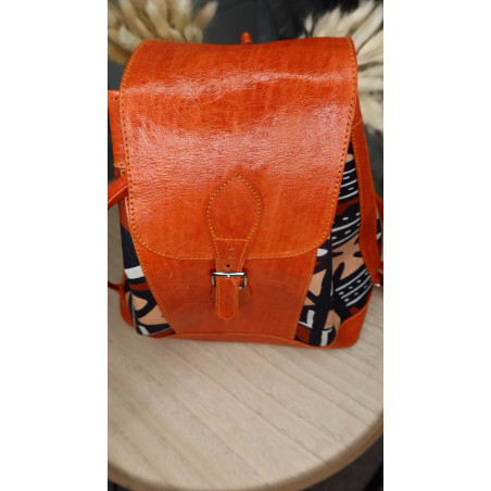 Sac à Dos Aminata en cuir véritable fabrication artisanale