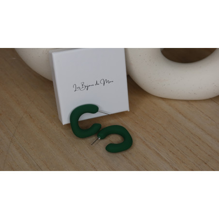 Boucles D'Oreilles Sahara de frome géométrique attache en plastique pour ne pas blesser les oreilles