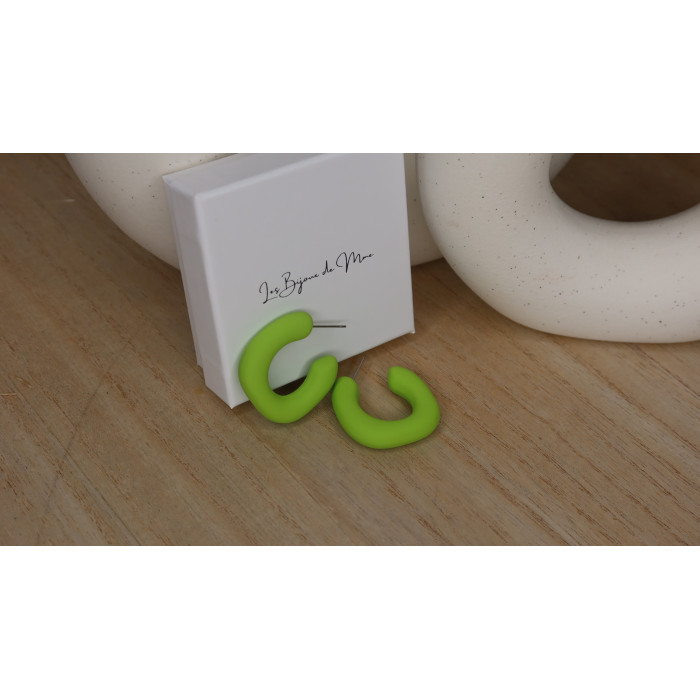Boucles D'Oreilles Sahara de frome géométrique attache en plastique pour ne pas blesser les oreilles