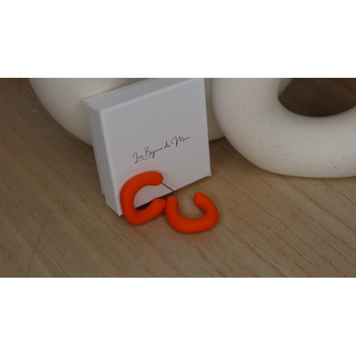 Boucles D'Oreilles Sahara de frome géométrique attache en plastique pour ne pas blesser les oreilles