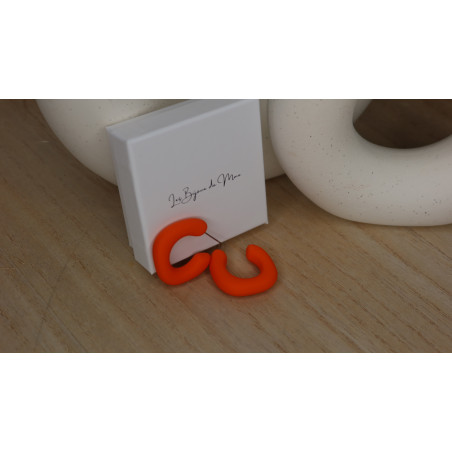 Boucles D'Oreilles Sahara de frome géométrique attache en plastique pour ne pas blesser les oreilles