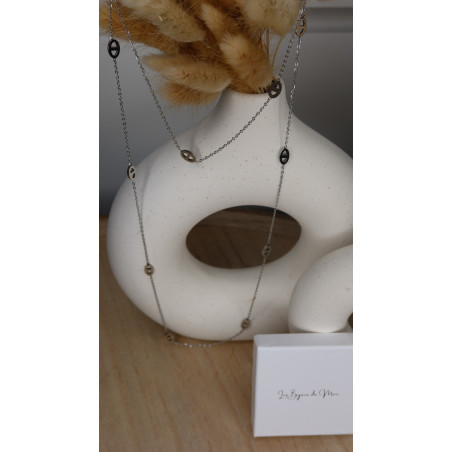 Collier Sautoir Celesta en acier inoxydable