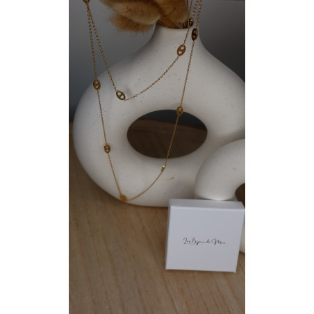 Collier Sautoir Celesta en acier inoxydable
