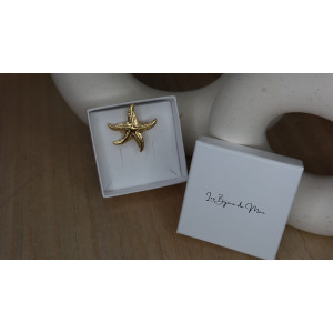 Bague Mer réglable en acier inoxydable doré