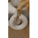 Bracelet Celima en acier inoxydable avec des feuilles