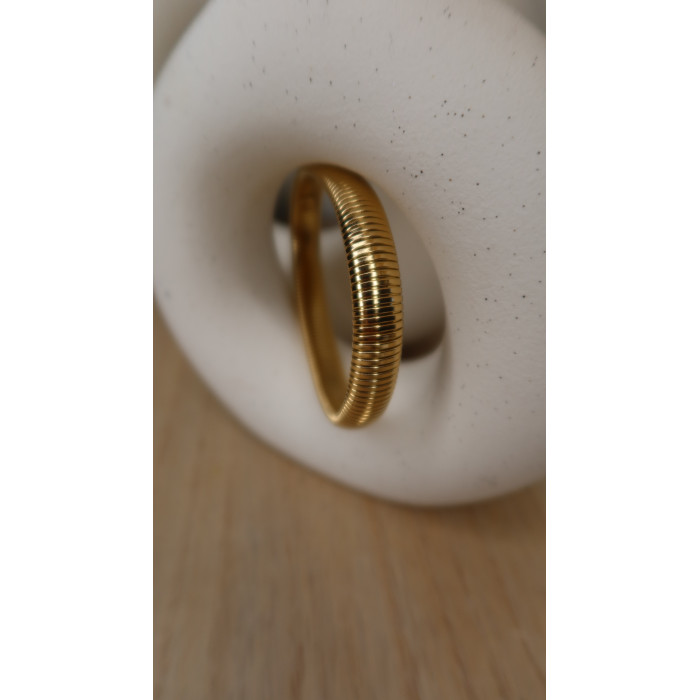 Bracelet Coleen jonc extensible en acier inoxydable doré ou silver