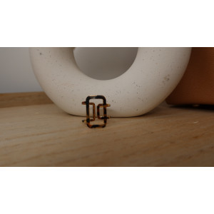 Bague Cillia en forme géométrique en métal doré
