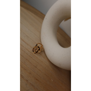 Bague Cillia en forme géométrique en métal doré