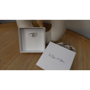Bague Jody superbe bague avec goutte d'eau en zirconium pendante en acier inoxydable réglable idéal pour les soirées et les doig