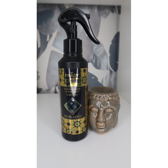 Spray D'ambiance et Tissu Prady odeur Musk Coco qui envahira votre maison et vos tissus pour une ambiance cocooning.