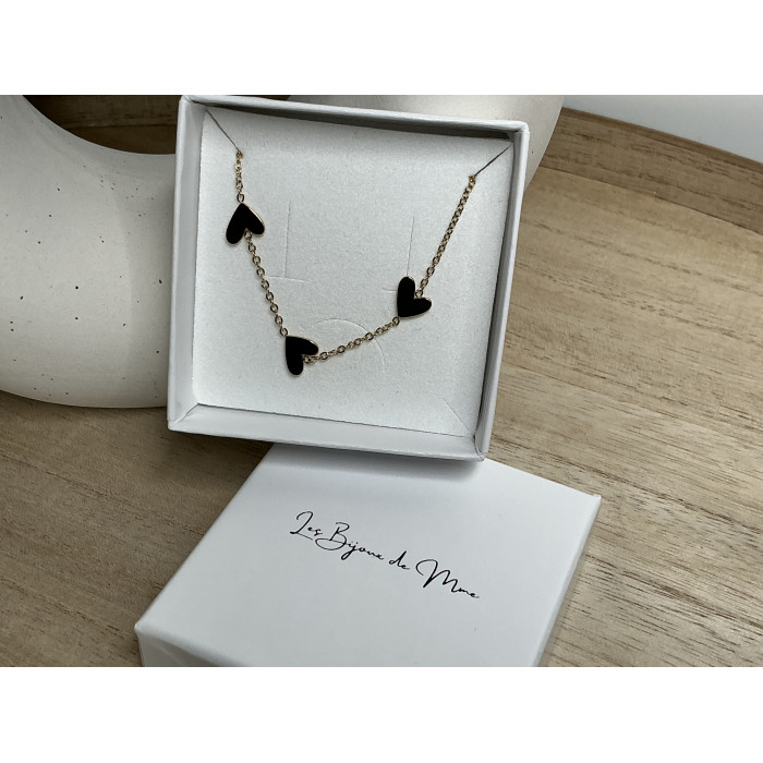 Bracelet Lala avec 3coeur d’une finesse incroyable idéal pour offrir à Noël en acier inoxydable 316L