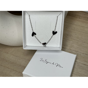 Bracelet Lala avec 3coeur d’une finesse incroyable idéal pour offrir à Noël en acier inoxydable 316L