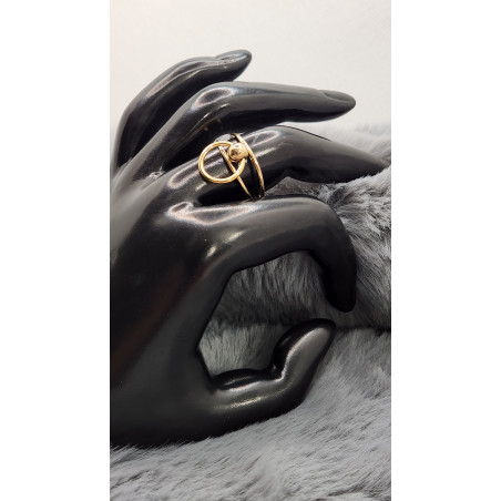 Bague Double Rangs Doré - Les Bijoux de Madame