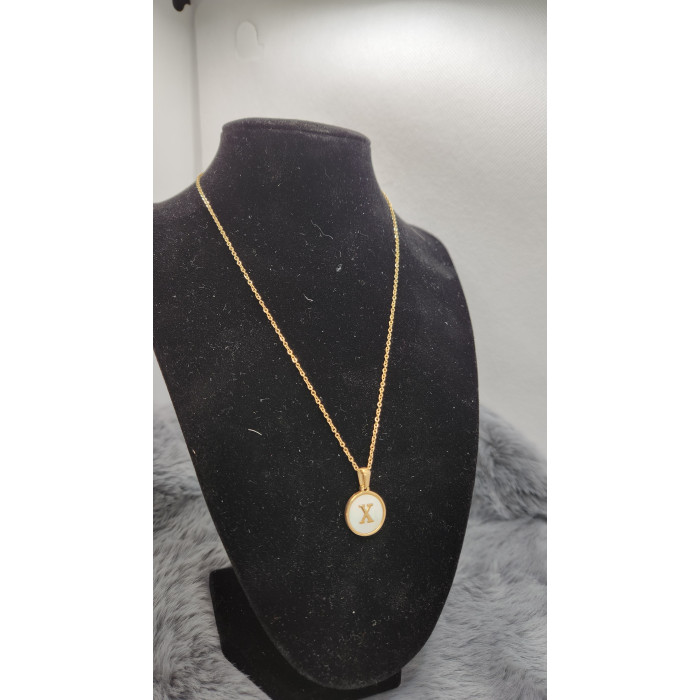 Collier Initial Lettre X - Les Bijoux de Madame
