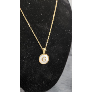 Collier Initial Lettre G - Les Bijoux de Madame