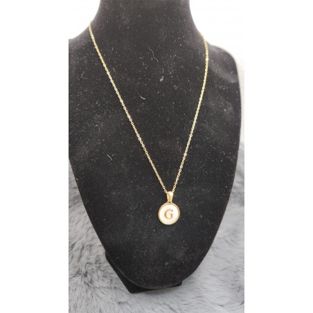 Collier Initial Lettre G - Les Bijoux de Madame