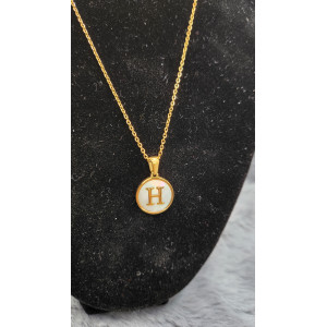 Collier Initial Lettre H - Les Bijoux de Madame