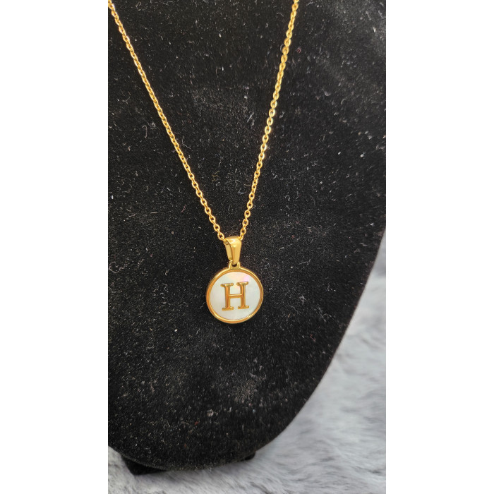 Collier Initial Lettre H - Les Bijoux de Madame