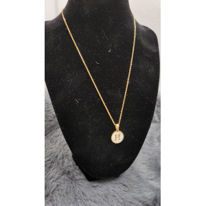Collier Initial Lettre H - Les Bijoux de Madame