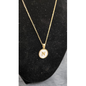 Collier Initial Lettre N - Les Bijoux de Madame