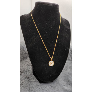 Collier Initial Lettre N - Les Bijoux de Madame