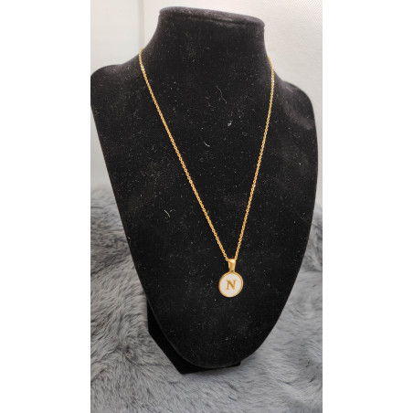 Collier Initial Lettre N - Les Bijoux de Madame