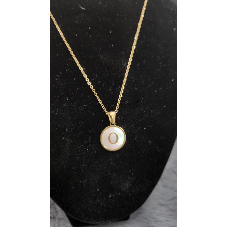 Collier Initial Lettre O - Les Bijoux de Madame