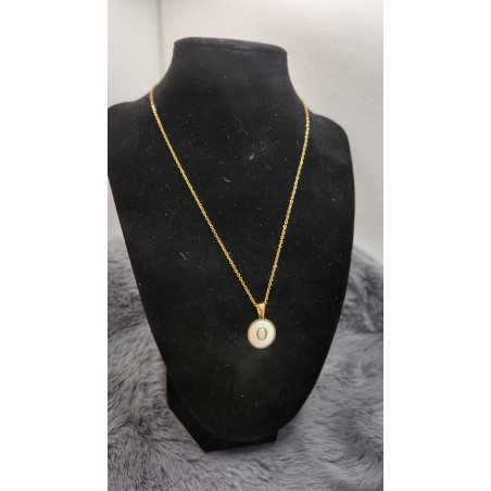 Collier Initial Lettre O - Les Bijoux de Madame