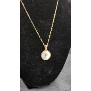 Collier Initial lettre P - Les Bijoux de Madame
