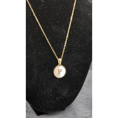 Collier Initial lettre P - Les Bijoux de Madame