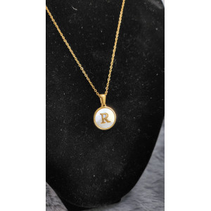 Collier Initial Lettre R - Les Bijoux de Madame