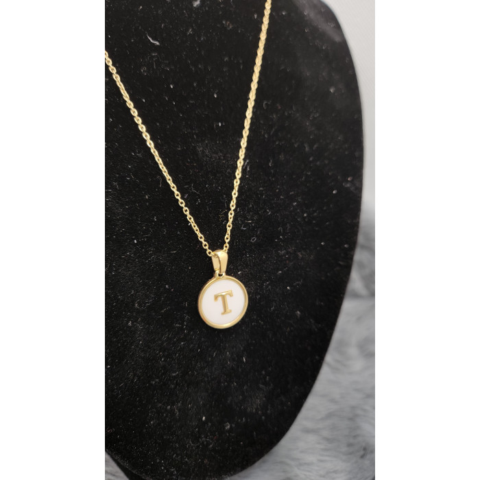 Collier initial lettre T - Les Bijoux de Madame