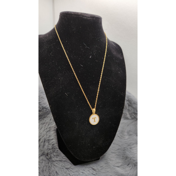 Collier initial lettre T - Les Bijoux de Madame