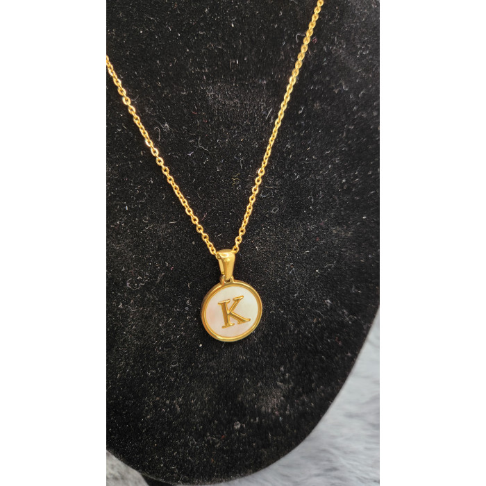 collier initial Lettre K - Les Bijoux de Madame