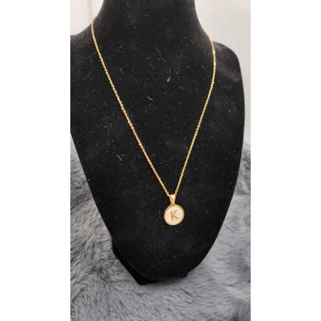 collier initial Lettre K - Les Bijoux de Madame