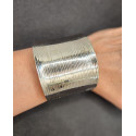 Bracelet manchette silver - Les Bijoux de Madame
