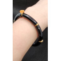 Bracelet jonc élastique noire - Les Bijoux de Madame