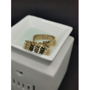 Boucle D'oreilles Luana créoles en acier inoxydable doré
